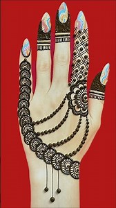 Simple Arabic Mehndi Design Back Hand// Easy Beautiful Mehndi Design #mehndi#shortsfeed#shorts#henna