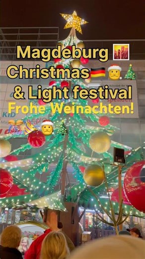 ✨ Magdeburg City Christmas Market & Light Festival | Germany’s Winter Wonderland ✨