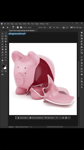 Tips to fixed broken Part in Adobe Photoshop #logo_academy