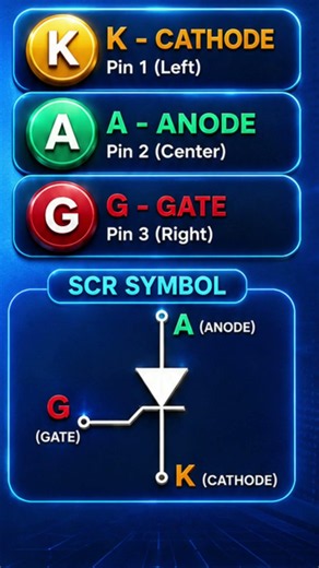 TIC126 Pinout Explained | Gate, Anode & Cathode Identification | SCR Pin Configuration