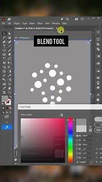 Create INSANE Blend Tool Effects in Illustrator 😱✨ #shorts #trending #viral #blend #effect