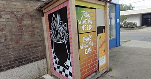 Fridge that offers free food to community struggles to keep shelves full due to inflation