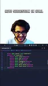 HTML Auto Suggestion Search Bar | Live Search with JavaScript | #shorts #html #javascript #coding