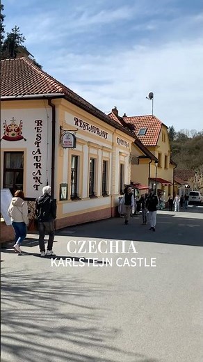 🇨🇿Through Nature’s Path to a Fairytale Karlstejn Castle,Czechia#prague #citywalk #karlstejn
