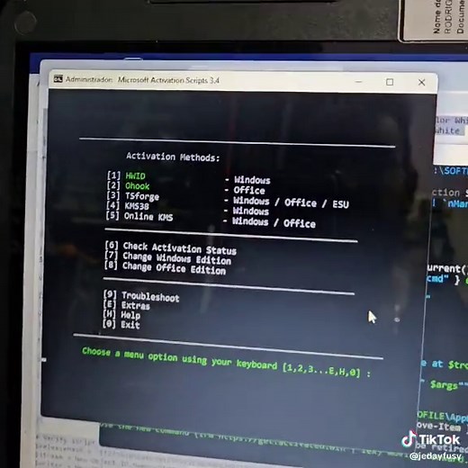 Ativador Power Shell para Windows e Office