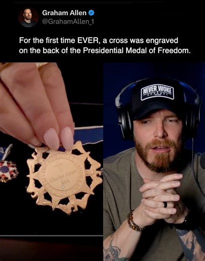 21K views · 1.5K reactions | A Christian cross was added to the Medal of Freedom for the FIRST TIME 勞 | Graham Allen | Facebook