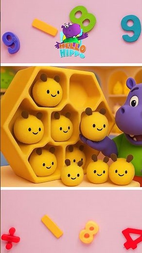 123 Numbers Song - Counting Is Fun #shorts #hellohippo #kidssong #numbersong