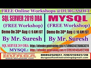 FREE Online Workshops @ DURGASOFT