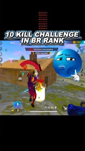 TEAM MATE GIVE ME CHALLENG IN BR RANK ONLY HEADSH 10 KILL CHALLANGE WAIT FOR END CHYANGBA.1M