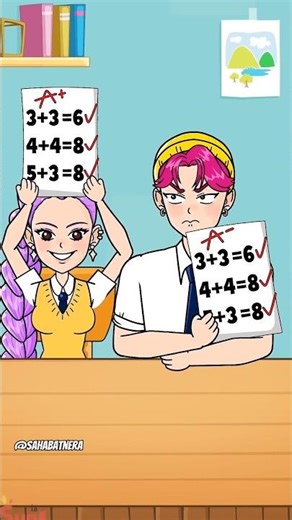 Rumi and abby working on math problems #minecraft #roblox #shorts