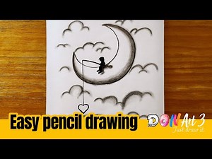 [Let's draw a fantasy scene step by step] [Easy drawing for beginner] [The Art of Pencil Drawing]
