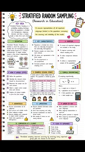 #stratified random sampling #types of sampling 📚✍️🎯....