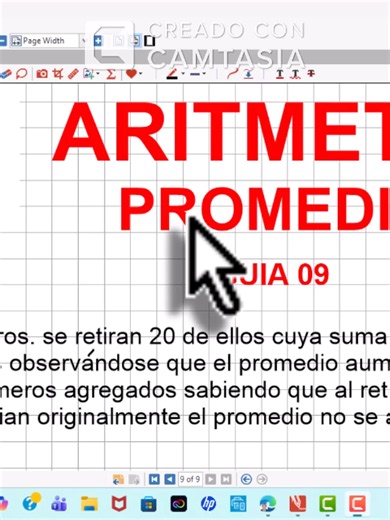 ARITMETICA PROMEDIOS GUIA 09#NUMEROS #aritmética
