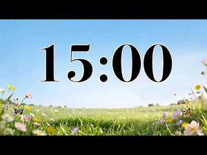 15 Minute Spring Focus Timer 🌼 Calm Piano & Nature Sounds | Classroom Countdown, Study, & Homework