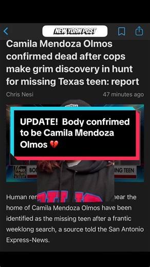 MAJOR UPDATE! BODY CONFIRMED TO BE CAMILA MENDOZA OLMOS! So FUCKIN tragic! Per the Bexar sheriffs office the 9mm pistol found near her body belonged to a family member and has been reported as missing…. Please be kind to others! You never know what someone is internally dealing with! Descanse En Paz Camilia. Sending so much love, prayers, and light to the Mendoza/Olmos family. 💔💔💔 #bexarcounty #camilamendoza #descansaenpaz #depressionawareness #suicidepreventionawarenes