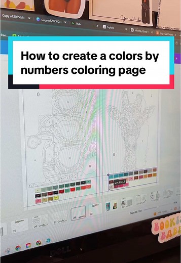 Create Your Own Color by Numbers Coloring Page