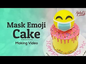 Mask Emoji Cake [3D Emoji Topper]