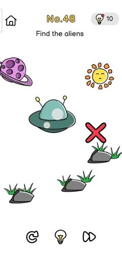 Find the aliens | Brain out level 48 | #brainout #braingames #puzzle #ytshorts