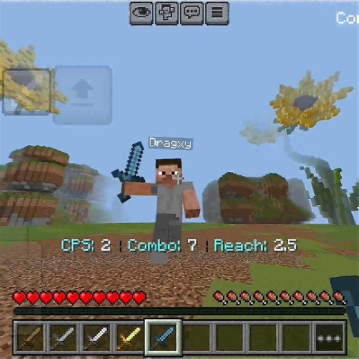 how to combo 💥 MCPE #pvp #shorts