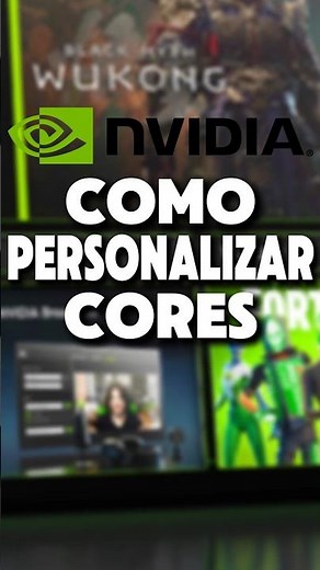 COMO PERSONALIZAR AS CORES EM PLACAS DE VÍDEO NVIDIA #shorts #nvidia