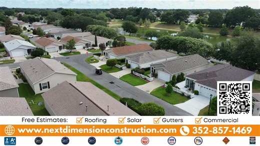 In a community like The Villages, word travels fast. Your reputation is earned one conversation, one handshake, one project at a time. We’ve grown by showing up for people — not just to work, but to listen, answer questions, solve problems and stay connected long after the job is done. With 600 five-star reviews and an A BBB rating, it's no wonder Next Dimension is The Villages' trusted roofing and construction solution. Visit us online or schedule a free estimate to learn more! 352-857-1469 nex