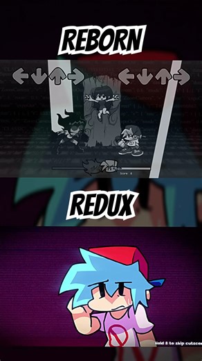 FNF SKY TRANSFORMATION CUTSCENE REBORN VS REDUX #fnf #sky #cutscene #animation