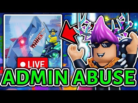 ROBLOX FISCH ADMIN ABUSE! (Live Update)