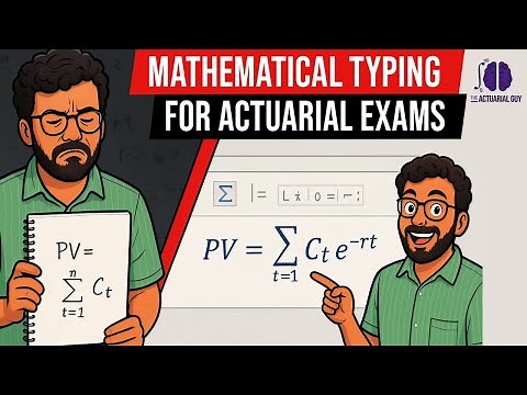 Mathematical Typing for Actuarial Exams | MS Word | IFoA | IAI