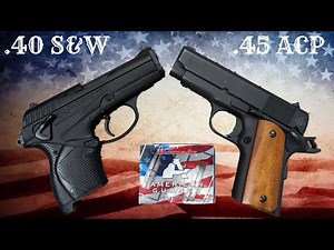 .40 S&W vs .45 ACP Ballistics Test