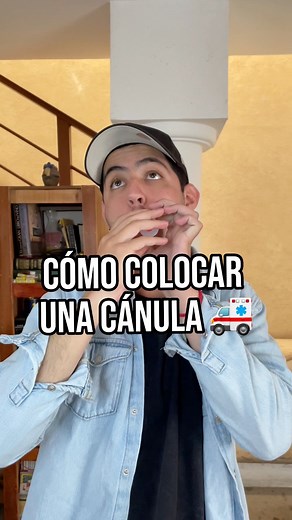 Cómo colocar una cánula 🚑 #paramedicos #PrimerosAuxilios #medicina #aprender #canula #medicinaysalud | Alberto_paramedico