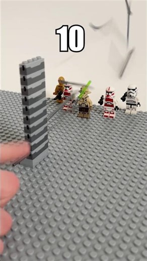 1 vs 100 LEGO Spring Loaded Launchers