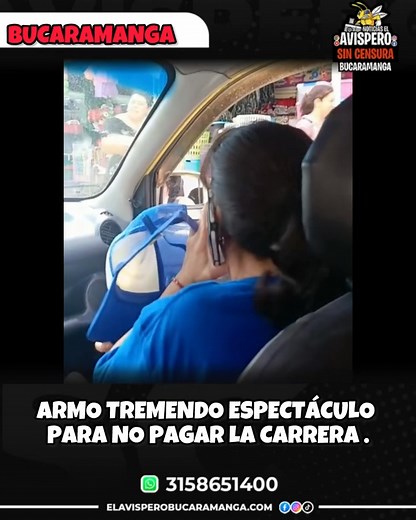 🚨 #DenunciaCiudadana | Nuevo modus operandi para no pagar pasaje en Bucaramanga–Girón Un conductor de transporte informal denunció un preocupante caso que habría ocurrido durante un recorrido entre Bucaramanga y Girón. Según el relato del afectado, una mujer tomó el servicio con destino al municipio de Girón. Al llegar al sector de El Poblado, la pasajera realizó una llamada a la Policía asegurando que estaba siendo agredida tanto por el conductor como por otro pasajero. En la comunicación pidi