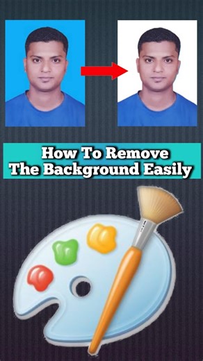 how to delete background in ms paint | how to remove background in paint app #shorts #paint #pc