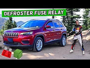 Jeep Cherokee Rear Window Defroster EBL Fuse Relay Location Replacement 2014 2023