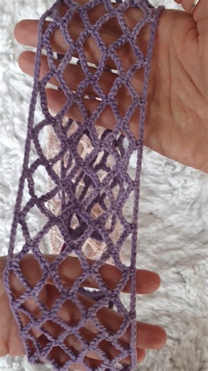 fascinating crochet mesh bandana, full video tutorial is here 👇https://youtu.be/u549ATLWR0c