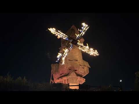 Burning Blade Tavern Windmill Erupts In Epic Universe How Awesome Is That!