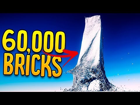 I Used Dynamite To Destroy A Giant Tower Of 60,000 Bricks - Towers Game (Unity Havoc Physics)
