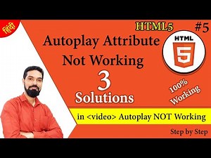 Video autoplay attribute NOT work | Fixed it | video autoplay attribute 3 solution
