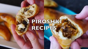 How to make Cabbage/ Mushrooms filled Russian piroshki at home. This recipe has been handed down from my grandma. They taste delicious, and are a great comfort food. One of my favorite foods. I can eat these for breakfast, lunch, dinner and as a snack in between, hot or cold. These fluffy goodies are delicious and get devoured quickly. Piroshki (пирожки), is a generic word for individual-sized baked or fried buns stuffed with a variety of fillings. A common variety of piroshki are baked stuffed 
