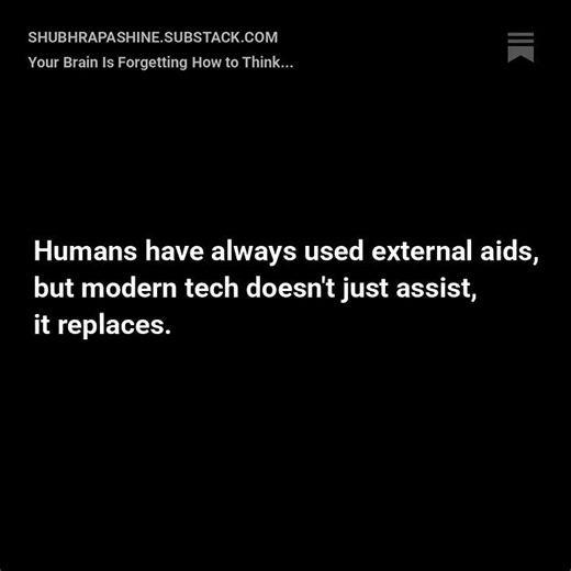 Your Brain Is Forgetting How to Think (Here’s Why)