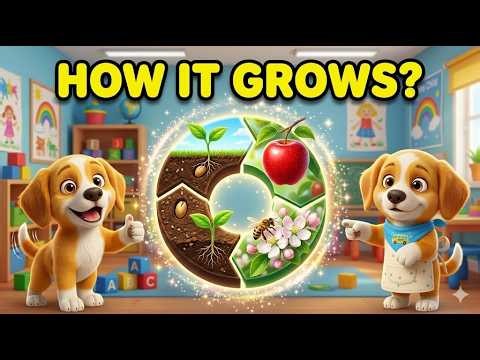 The Secret Life of an Apple Tree! 🍎 Apple Life Cycle for Kids | Benson Nature's Preschool