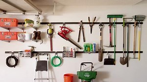 Rubbermaid Fasttrack Garage 84 in. Hang Rail, Wall Mounted Storage and Organization System Rail for Home/Garage 1784416