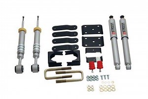 Belltech Tundra Lowering Kit with Street Performance Shocks;  2 to -2-Inch Front / 4-Inch Rear 442SP (07-21 V8 Tundra, Excluding TRD)