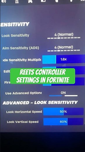 Reet controller settings in Fortnite #fortnite #fortnitesettings #reet