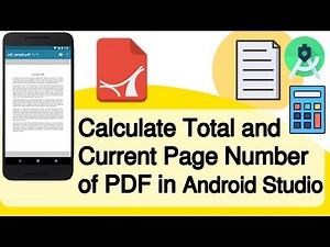 How to Calculate Total and Current Page Number of PDF in Android Studio