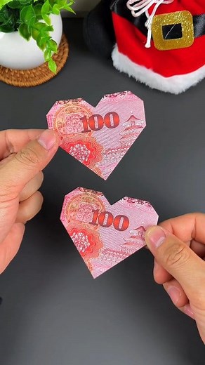 35K views · 99 reactions | Learn how to fold this heart in advance; you can put it inside red envelopes. #Origami #HeartOrigami #ParentChildCrafts #fblifestyle #handmadeorigami | Art, Crafts and Journals | Facebook