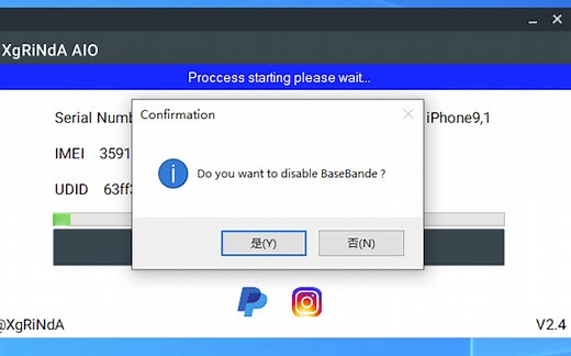 XgRiNdA 绕激活锁工具 | iPhone 7plus 绕过激活锁教程