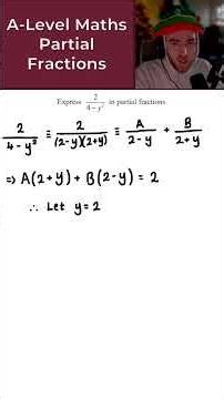 Day 33: Partial Fractions • Daily A-Level Maths Revision 🔢 #alevelmaths #maths #maths