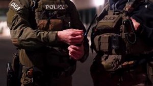 ICE and Drug Enforcement Administration - DEA officers conduct a pre-operational briefing with other law enforcement partners in Washington, D.C., this morning before conducting a multiagency enhanced immigration enforcement operation. | U.S. Immigration and Customs Enforcement