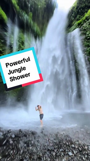 Tiu Kelep Waterfall Trek in Lombok, Indonesia